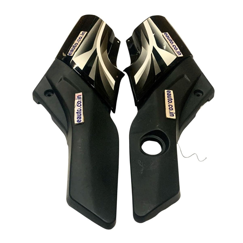 Side Panel for Hero Passion | 2016 Model | Set of 4 | Black & Silver Colour Side Panel