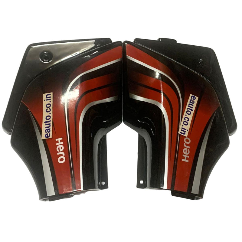 Side Panel for Hero Passion Pro | Digital Model | Black & Red Colour Side Panel