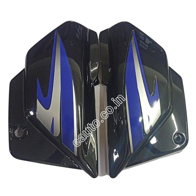Splendor Side Panel Lock Side Panel for Hero Splendor | 2019 Model | Black & Blue