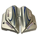 Side Panel for Hero Splendor | Alloy Wheel | Silver & Blue Colour Side Panel