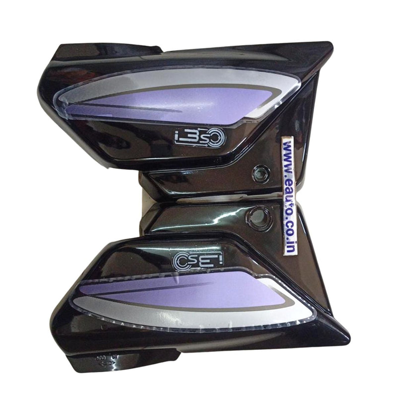 Splendor Side Panel Lock Side Panel for Hero Splendor BS6 | 2020 Model | Black & Purple