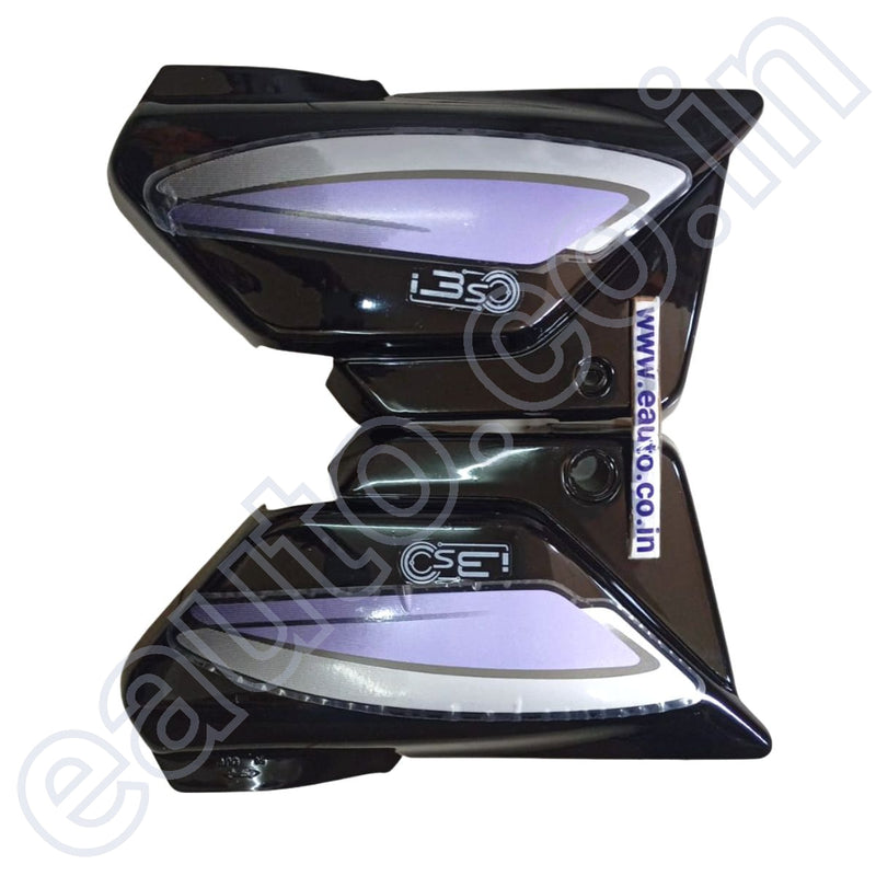 Splendor Side Panel Lock Side Panel for Hero Splendor BS6 | 2020 Model | Black & Purple