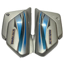 Side Panel for Hero Splendor BS6 | 2020 Model | Both Side Nut Bolt | Silver & Blue Colour Side Panel