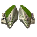 Side Panel for Hero Splendor iSmart | Type1 | Silver & Green Colour Side Panel