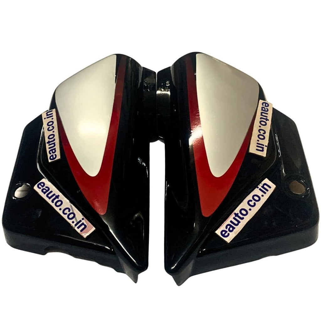 Splendor Side Panel Lock Side Panel for Hero Splendor Plus | Black & Red Colour