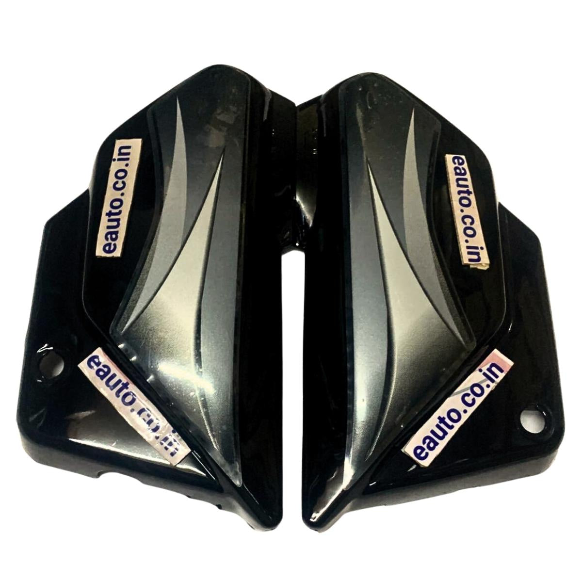 Splendor Side Panel Lock Side Panel for Hero Splendor Pro | Black & Silver Colour