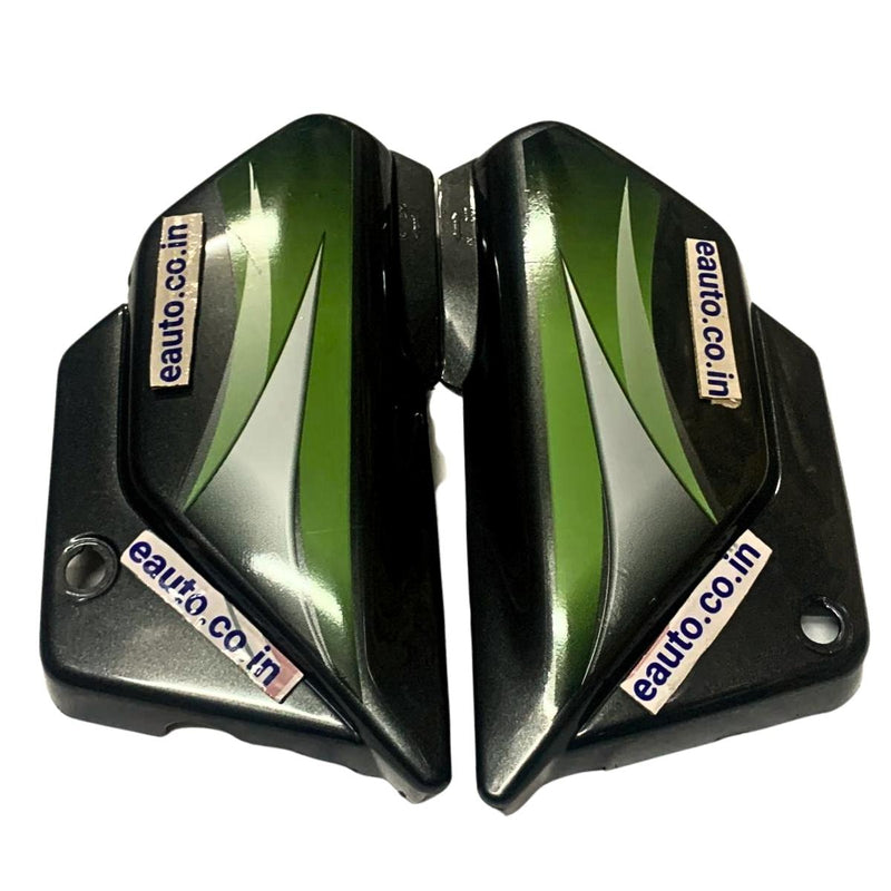 Side Panel for Hero Splendor Pro | Heavy Grey & Green Colour Side Panel