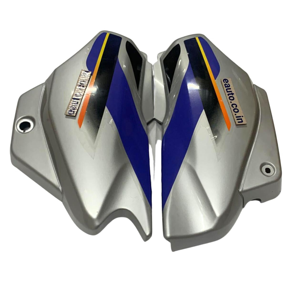 Side Panel for Hero Super Splendor | Type1 Z Sticker | Silver & Blue C