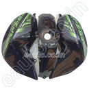 Tank Cover For Yamaha Fz-S V2 | Black & Green Set Of 3