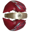 Tank Cover For Yamaha Fz-S V2 | Matt Red & Golden Set Of 3