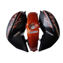 Tank Cover with Graphics for Yamaha FZ-S V2.0 | Matt Black & Orange | Set of 3 Tank Cover