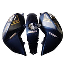 Tank Cover with Graphics for Yamaha FZ-S V2.0 | Matt Dark Blue | Set of 3 Tank Cover