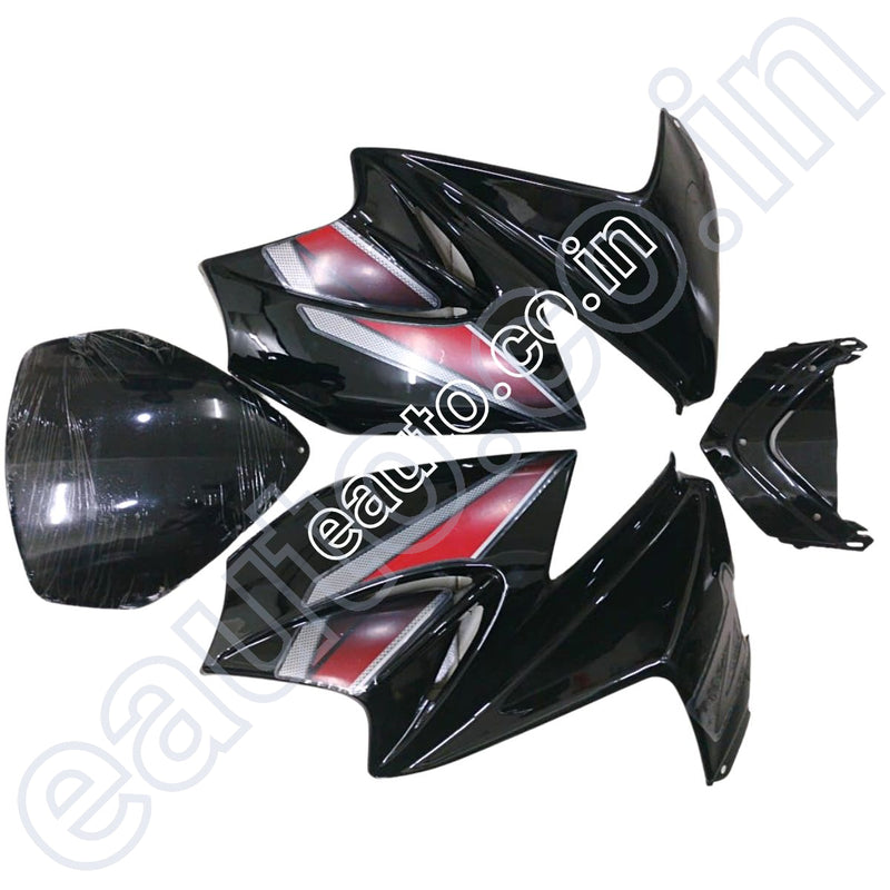 Visor For Hero Karizma R | Set Of 3 Black Front Fairing Or Doom