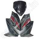 Visor For Hero Karizma R | Ebony Grey Front Fairing Or Doom