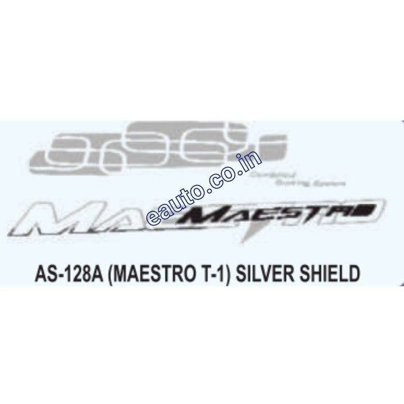 Graphics Sticker Set for Hero Maestro | Type 1 | Silver Shield Sticker