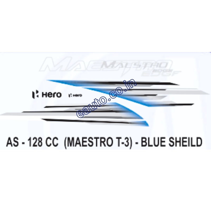 Graphics Sticker Set for Hero Maestro Edge | Type 3 | Blue Vehicle