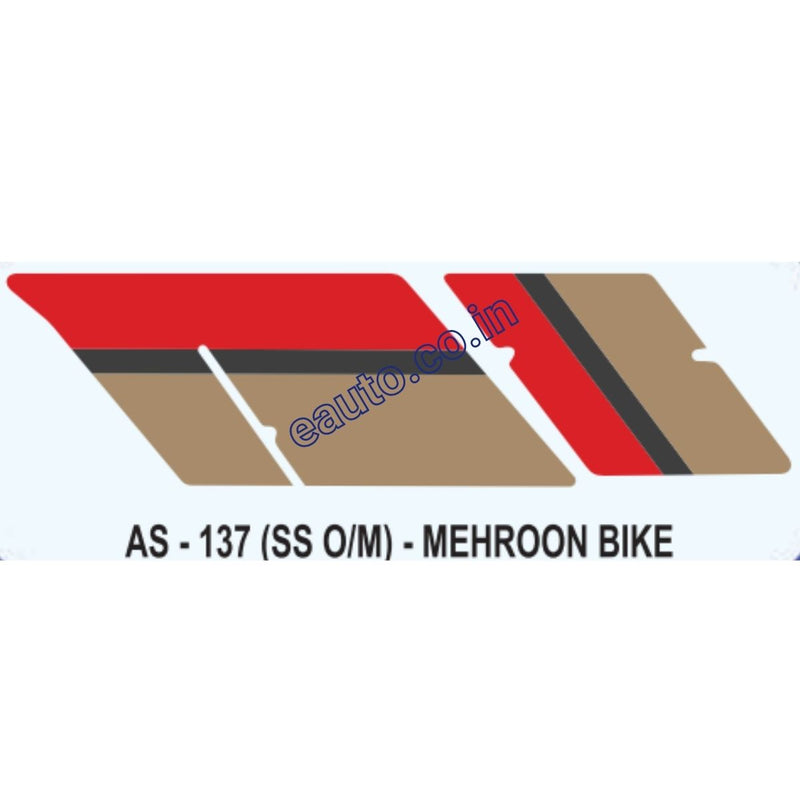 Graphics Sticker Set for Hero Honda CD 100 SS | Old Model | Mehroon Vehicle