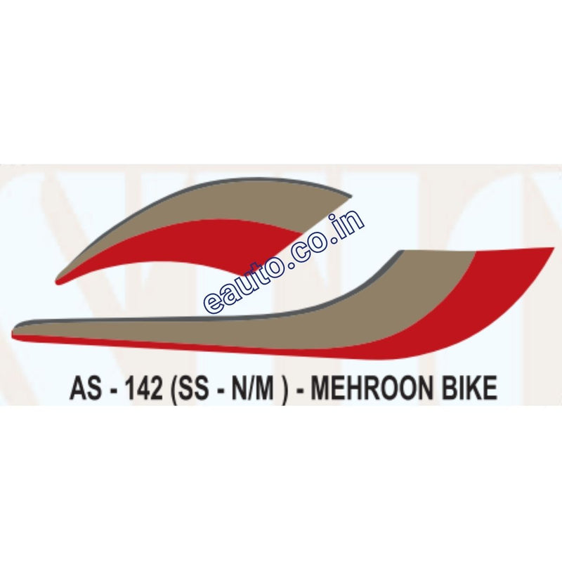 Graphics Sticker Set for Hero Honda CD 100 SS | New Model | Mehroon Vehicle