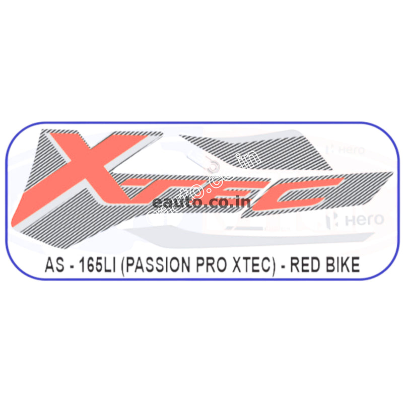 Graphics Sticker Set for Hero Passion Pro | XTEC | Red Vehicle