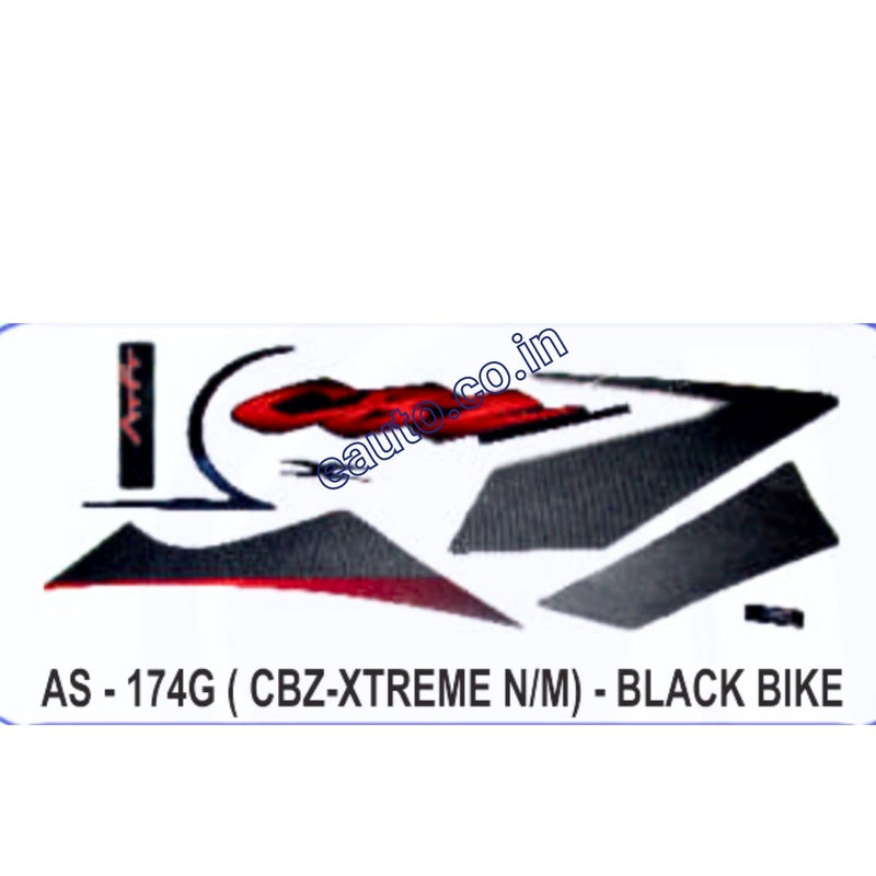 Graphics Sticker Set for Hero CBZ Xtreme | New Model | Black Vehicle