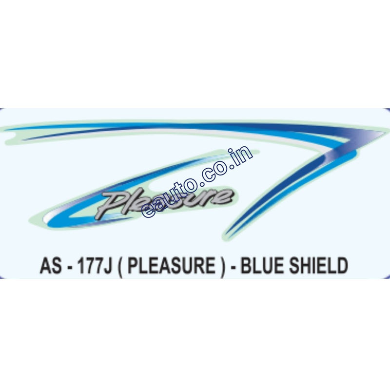 Graphics Sticker Set for Hero Honda Pleasure | Blue Sticker