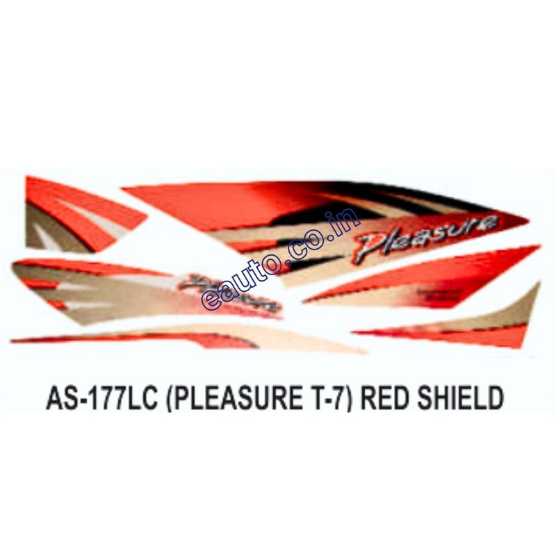 Graphics Sticker Set for Hero Pleasure | Type 7 | Red Shield Sticker
