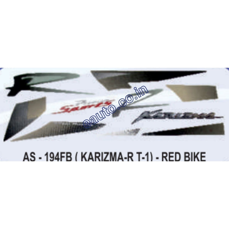 Graphics Sticker Set for Hero Honda Karizma R | Type 1 | Red Vehicle