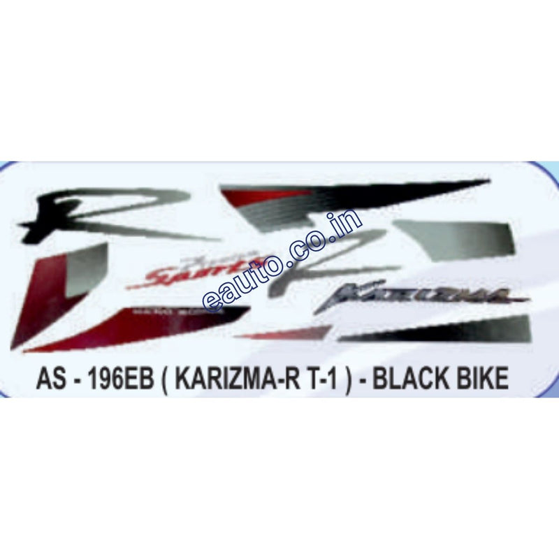 Graphics Sticker Set for Hero Honda Karizma R | Type 1 | Black Vehicle
