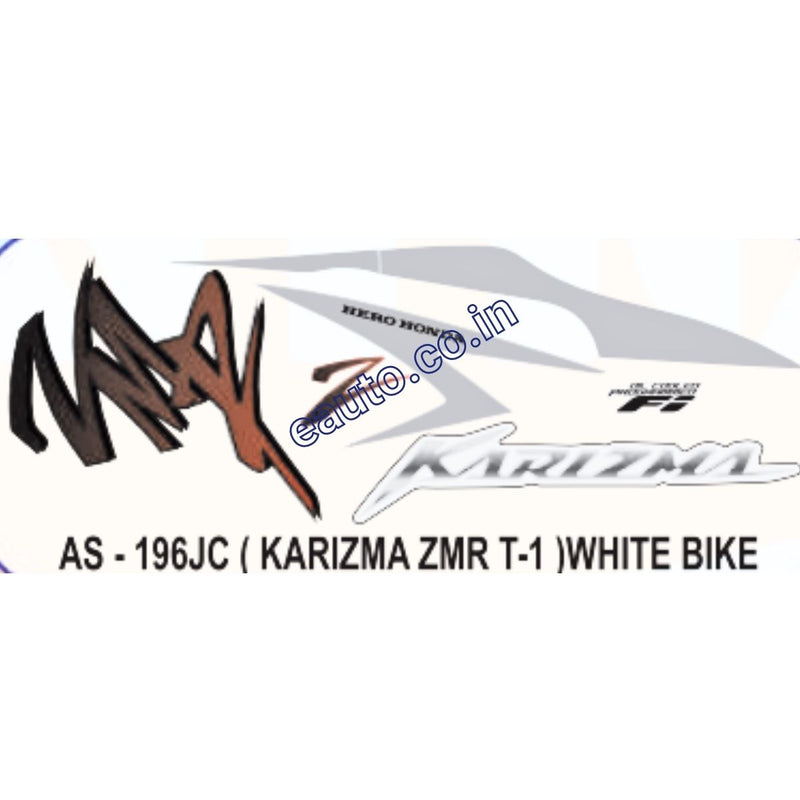 Graphics Sticker Set for Hero Karizma ZMR FI | Type 1 | White Vehicle