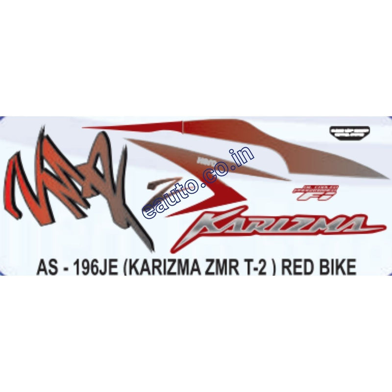 Graphics Sticker Set for Hero Karizma ZMR FI | Type 2 | Red Vehicle