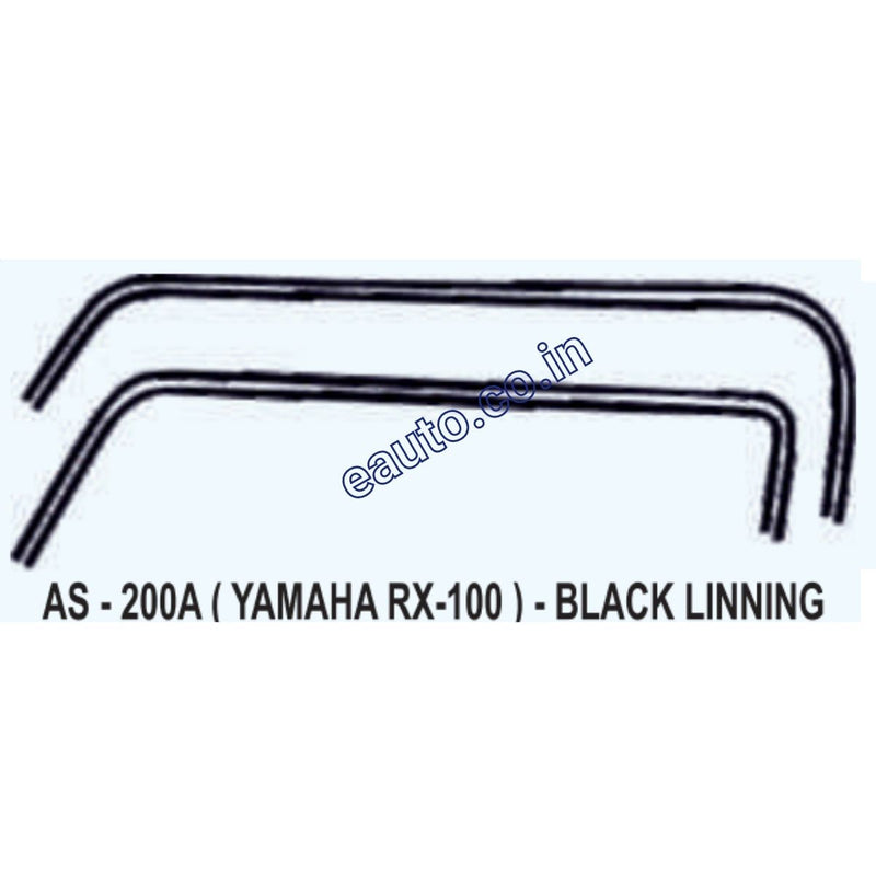 Graphics Sticker Set for Yamaha RX 100 | Black Lining Sticker
