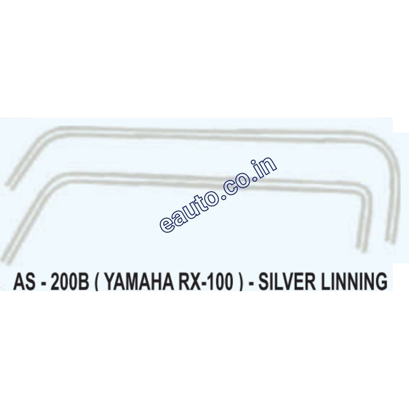 Graphics Sticker Set for Yamaha RX 100 | Silver Lining Sticker