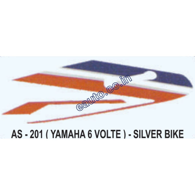 Graphics Sticker Set for Yamaha RX 6 Volt | Silver Vehicle
