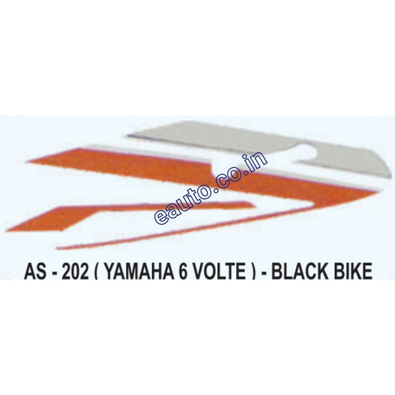 Graphics Sticker Set for Yamaha RX 6 Volt | Black Vehicle