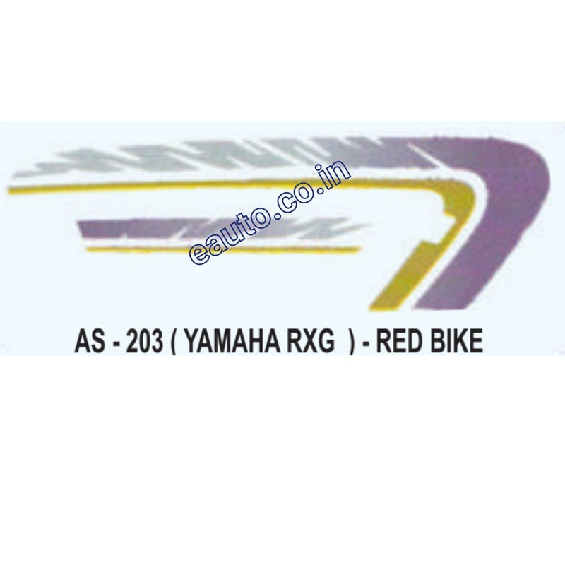 Graphics Sticker Set for Yamaha RXG | Red Vehicle