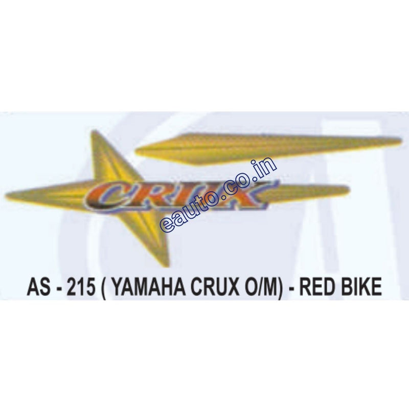 Graphics Sticker Set for Yamaha Crux | Old Model | Red Vehicle