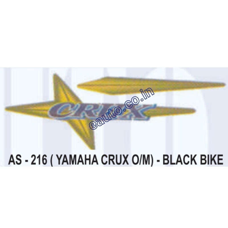Graphics Sticker Set for Yamaha Crux | Old Model | Black Vehicle