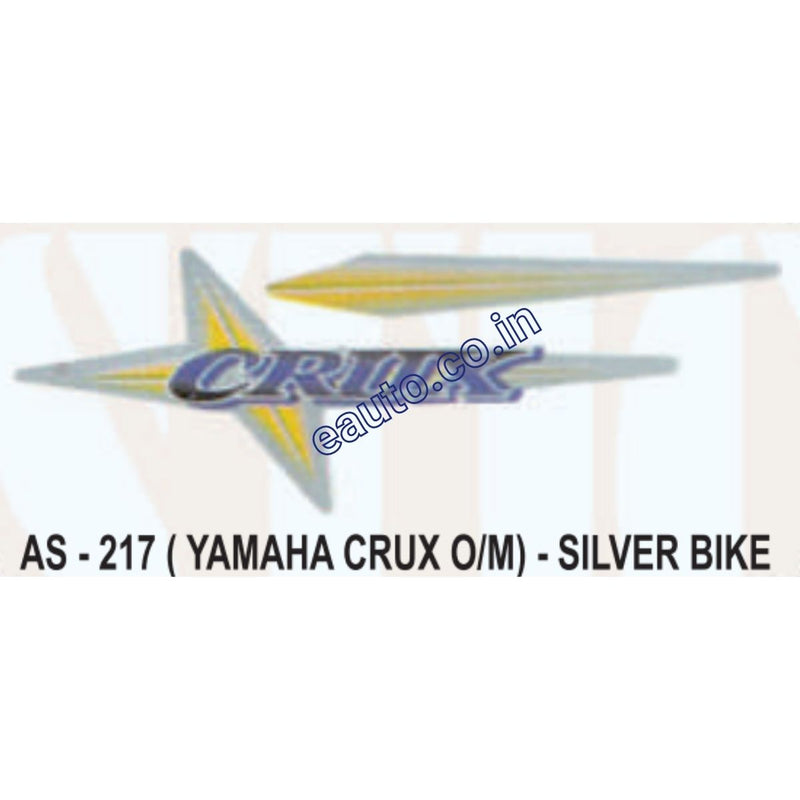 Graphics Sticker Set for Yamaha Crux | Old Model | Silver Vehicle