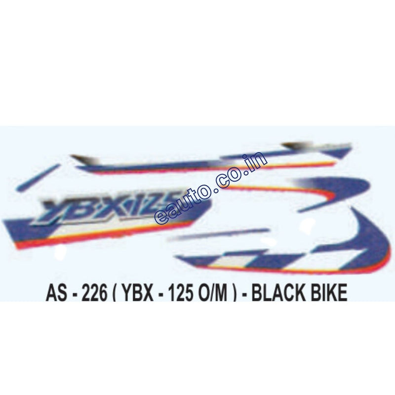 Graphics Sticker Set for Yamaha YBX 125 | Old Model | Black Vehicle