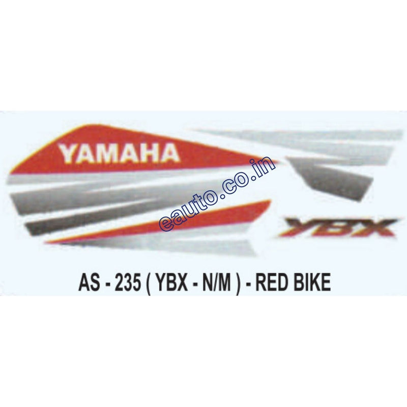 Graphics Sticker Set for Yamaha YBX | New Model | Red Vehicle