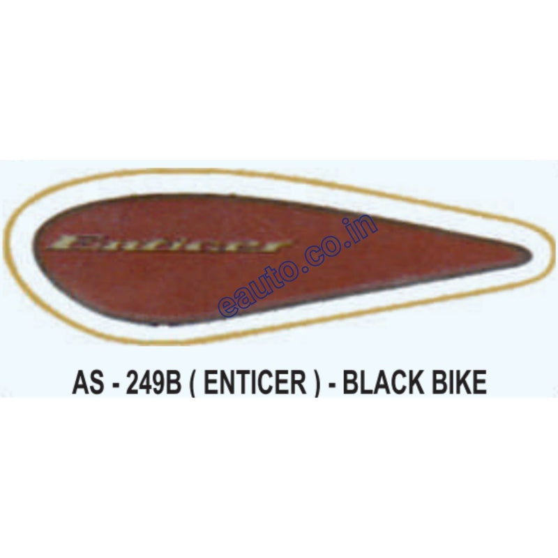 Graphics Sticker Set for Yamaha Enticer | Black Vehicle