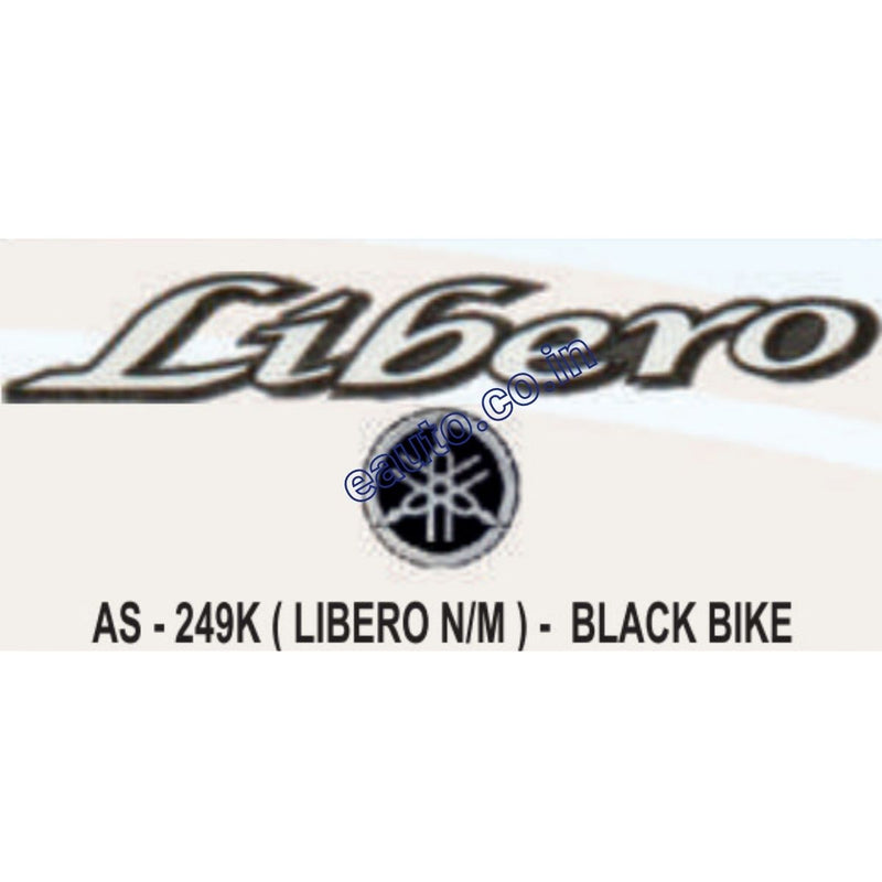 Graphics Sticker Set for Yamaha Libero | New Model | Black Vehicle