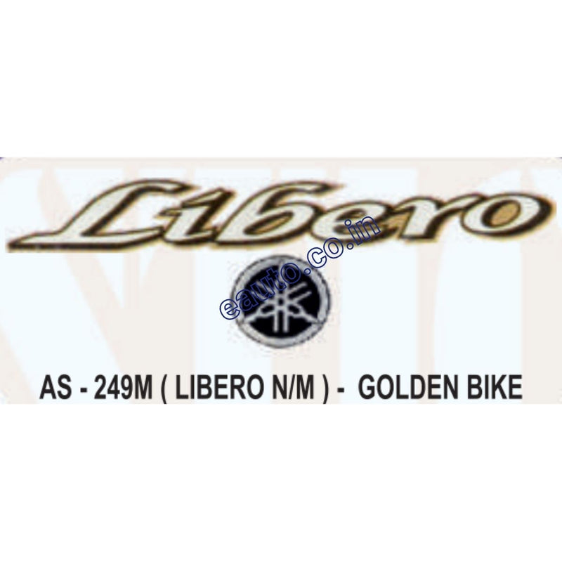 Graphics Sticker Set for Yamaha Libero | New Model | Golden Vehicle