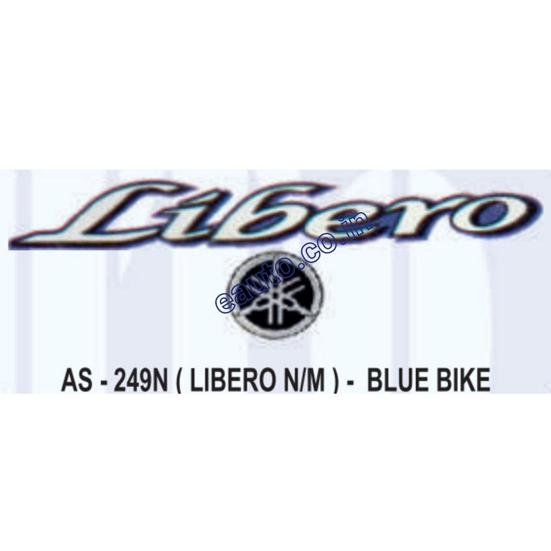 Graphics Sticker Set for Yamaha Libero | New Model | Blue Vehicle