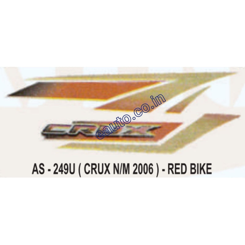 Graphics Sticker Set for Yamaha Crux | New 2006 Model | Red Vehicle