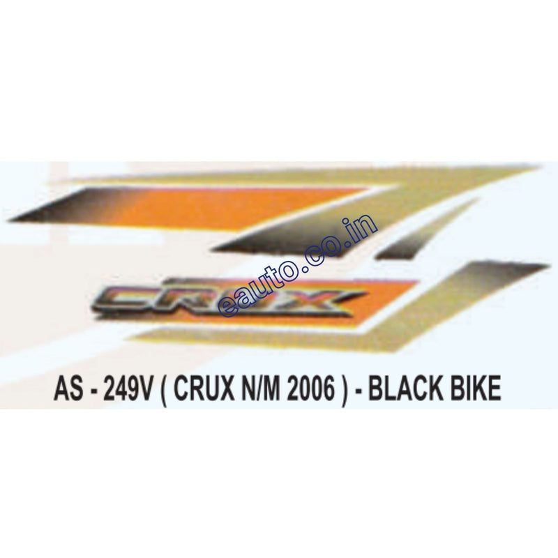 Graphics Sticker Set for Yamaha Crux | New 2006 Model | Black Vehicle