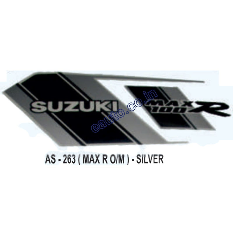 Graphics Sticker Set for Suzuki Max R | Old Model | Silver Vehicle