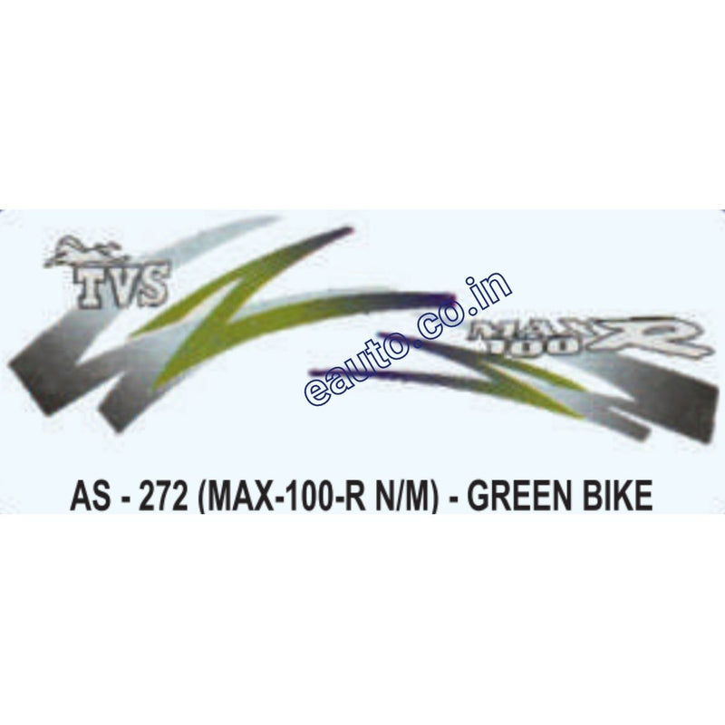 Graphics Sticker Set for TVS Max 100 R | New Model | Green Vehicle
