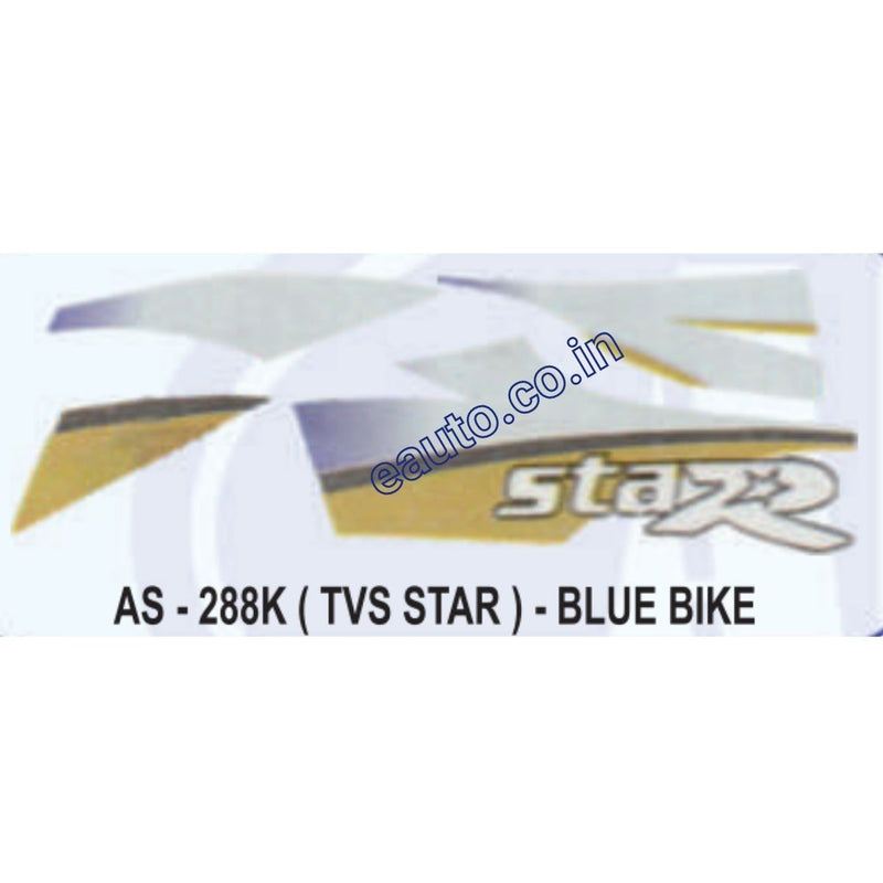 Graphics Sticker Set for TVS TVS Star | Blue Vehicle