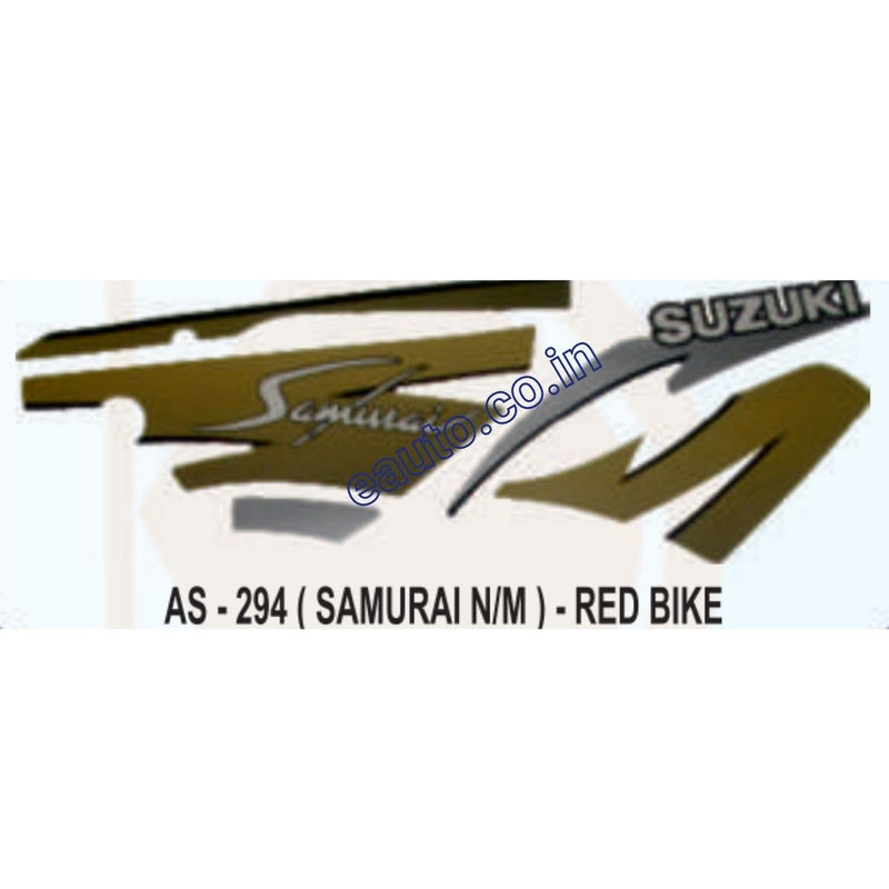 Graphics Sticker Set for Suzuki Samurai | New Model | Red Vehicle